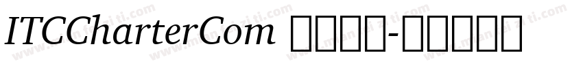 ITCCharterCom 字体下载字体转换